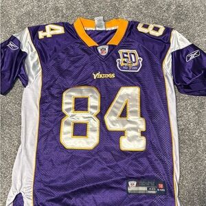 Randy Moss Minnesota Vikings 50th Anniversary Jersey on field men’s 48